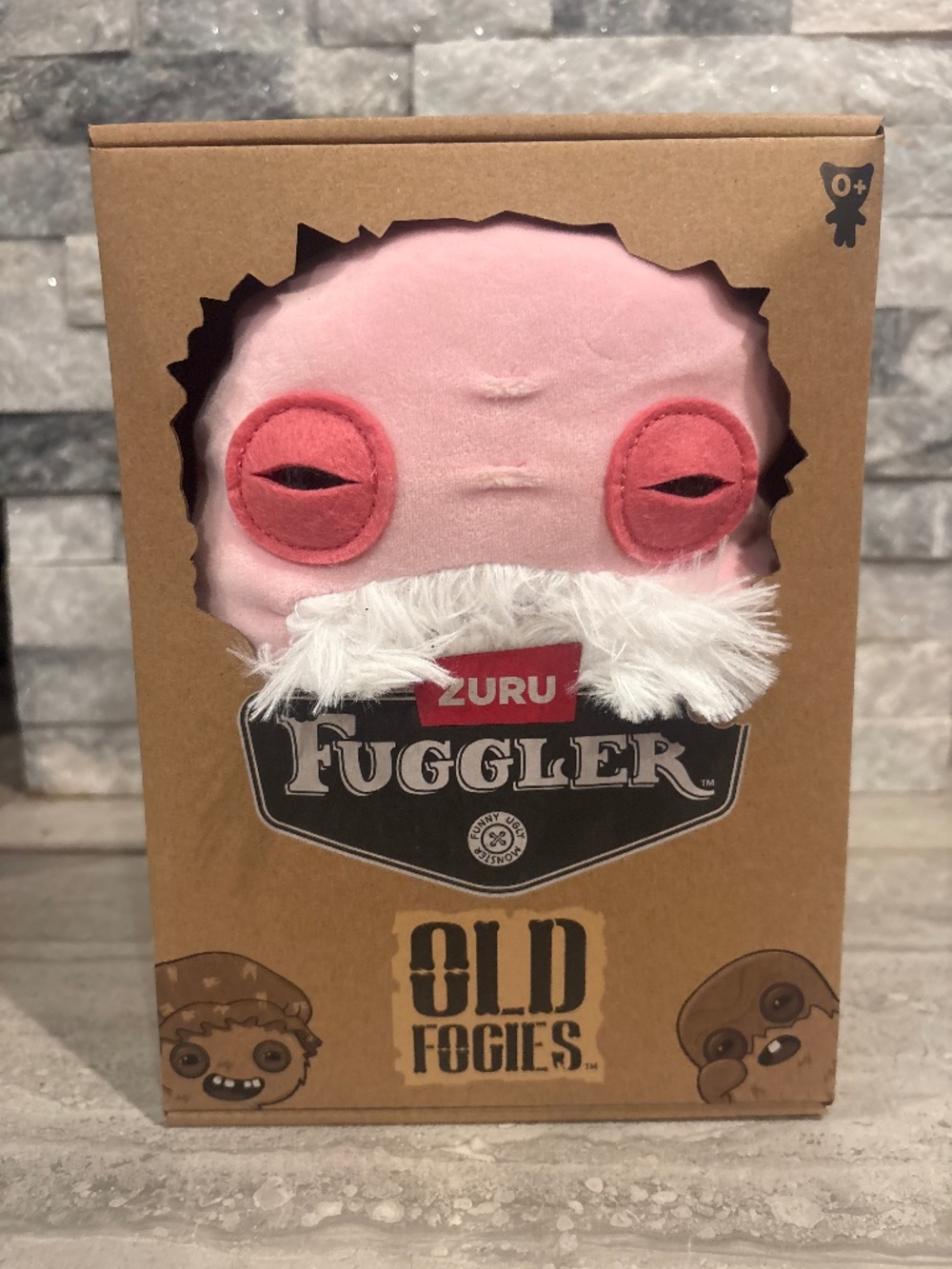 ZURU Fuggler Old Fuggs Pink Grandpa Funny Ugly Monster Plush NIB
